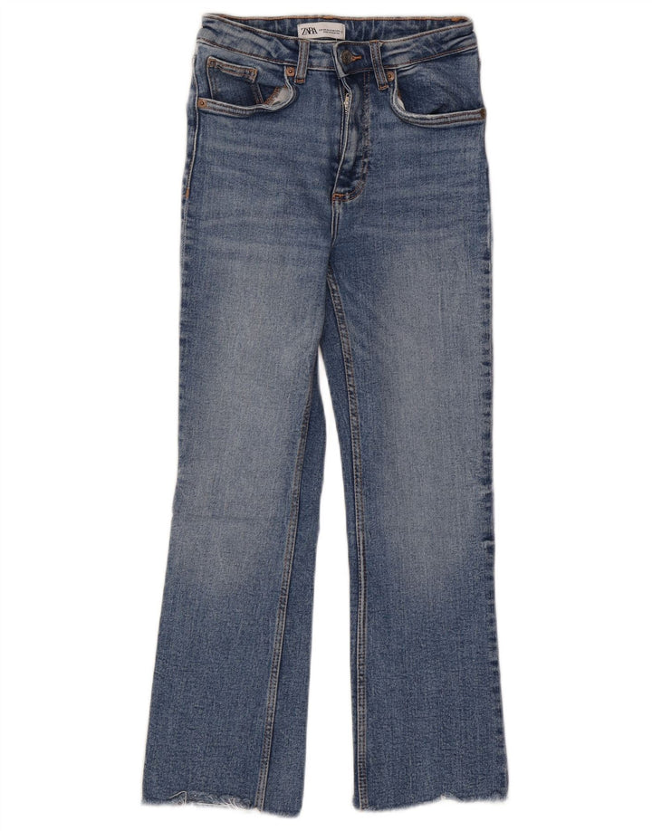 Zara Womens Bootcut Jeans EU 34 2XS W24 L24 Blue Cotton