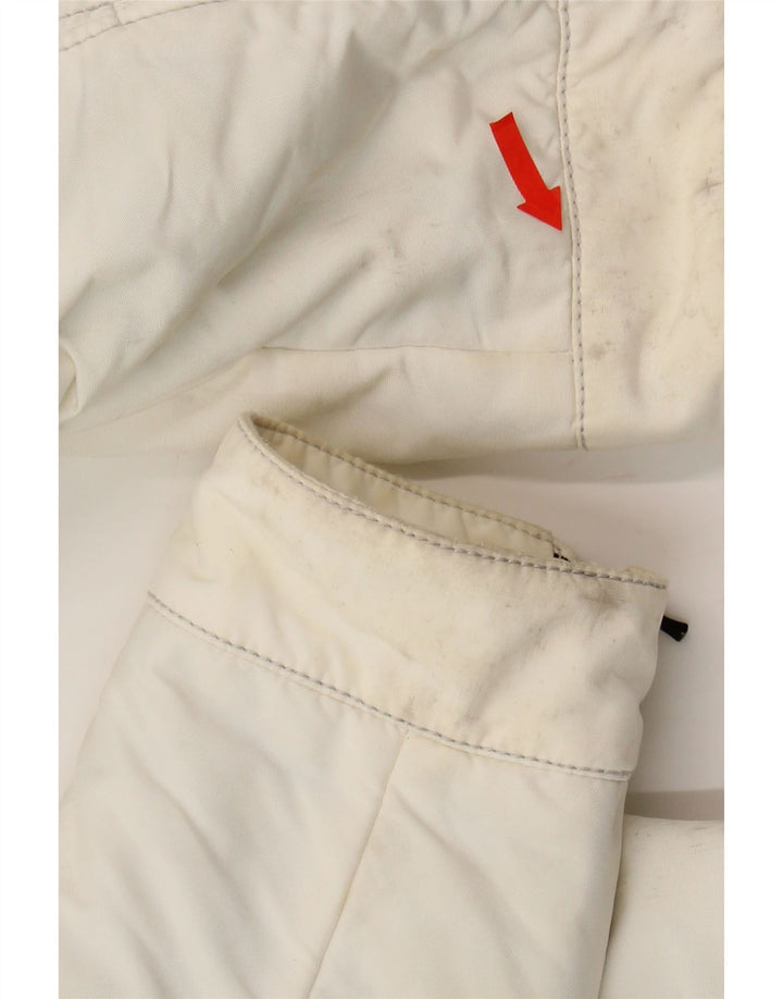 REFRIGIWEAR Womens Hooded Windbreaker Jacket IT 48 XL White Polyamide Vintage Refrigiwear and Second-Hand Refrigiwear from Messina Hembry 
