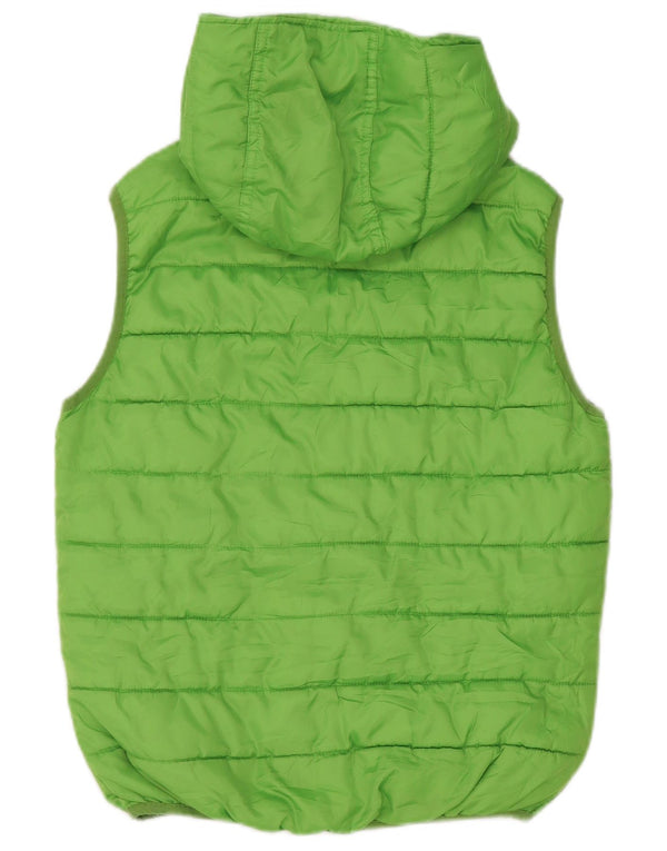 Champion Boys Hooded Padded Gilet 9-10 Years Green Polyester