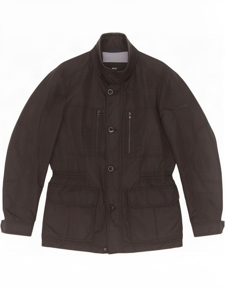 Hugo Boss Mens Utility Jacket EU 50 Large Black Polyamide