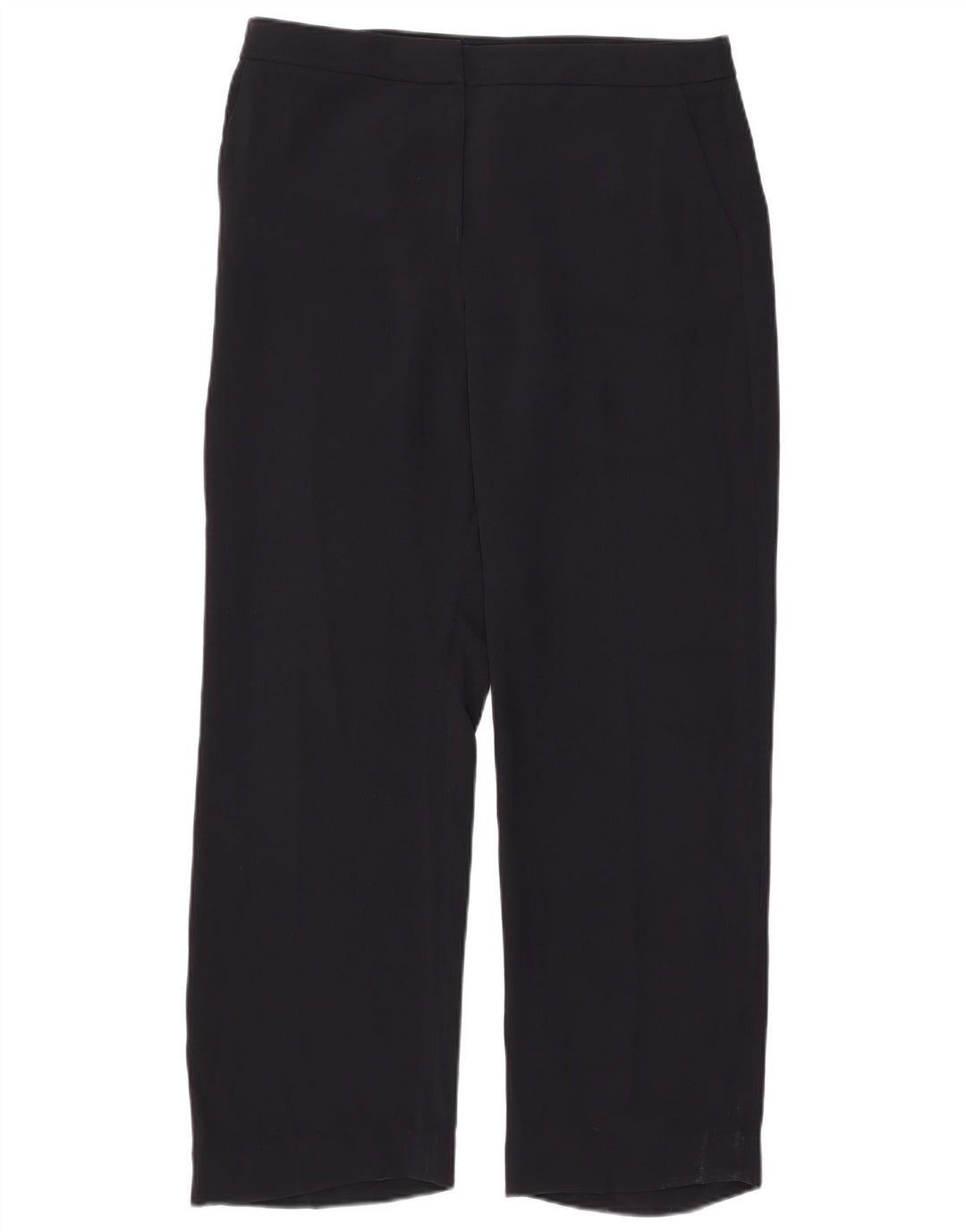 Hobbs Womens Chino Trousers UK 14 Large W34 L30 Navy Blue Polyester