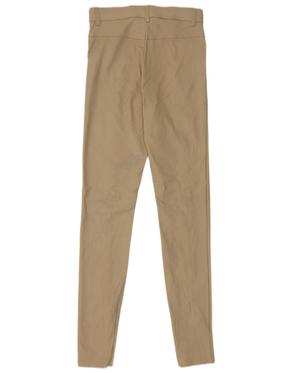 Zara Womens Skinny Casual Trousers Small W26 L29 Beige Viscose