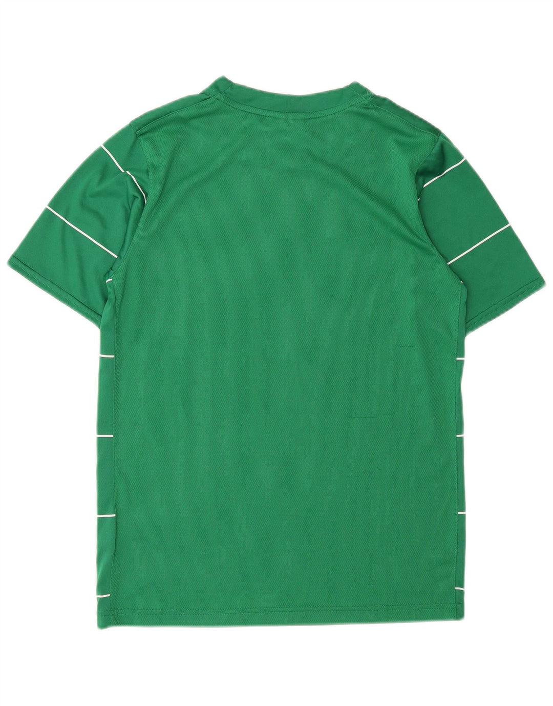 Nike Boys Graphic T-Shirt Top 12-13 Years Large Green Striped Polyester