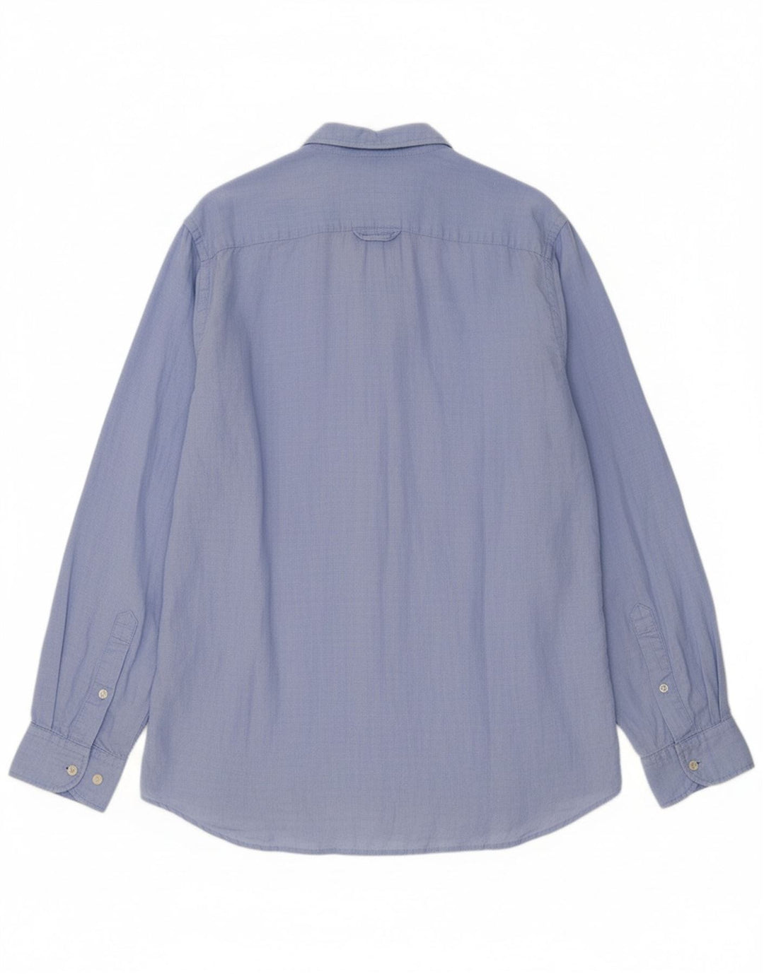 TOMMY HILFIGER Mens Regular Fit Shirt Large Blue Linen