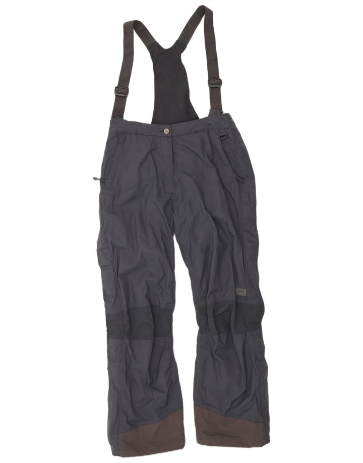 Helly Hansen Womens Dungarees Ski Trousers UK 16 Large Grey Colourblock