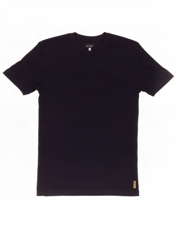 Armani Jeans Mens T-Shirt Top 2XL Navy Blue Viscose