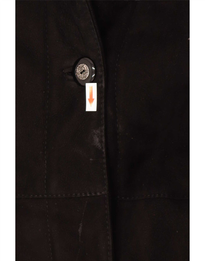Robrik Womens Shearling Cape Coat IT 44 Medium Brown