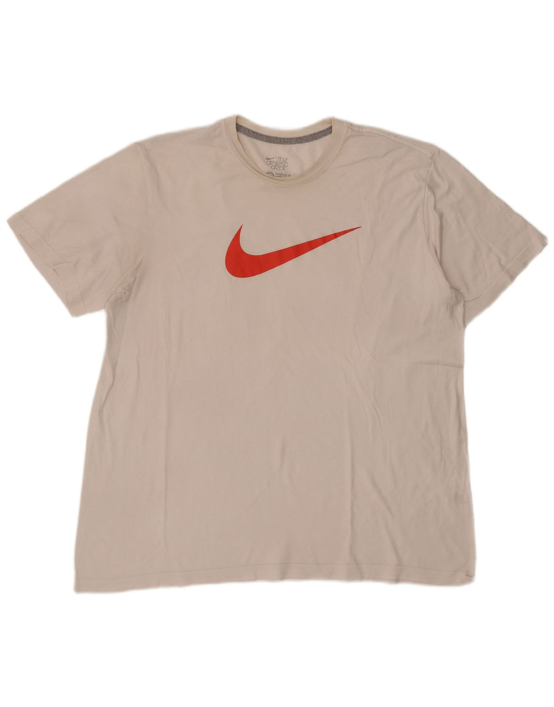 Nike Mens Standard Fit Graphic T-Shirt Top 2XL Off White