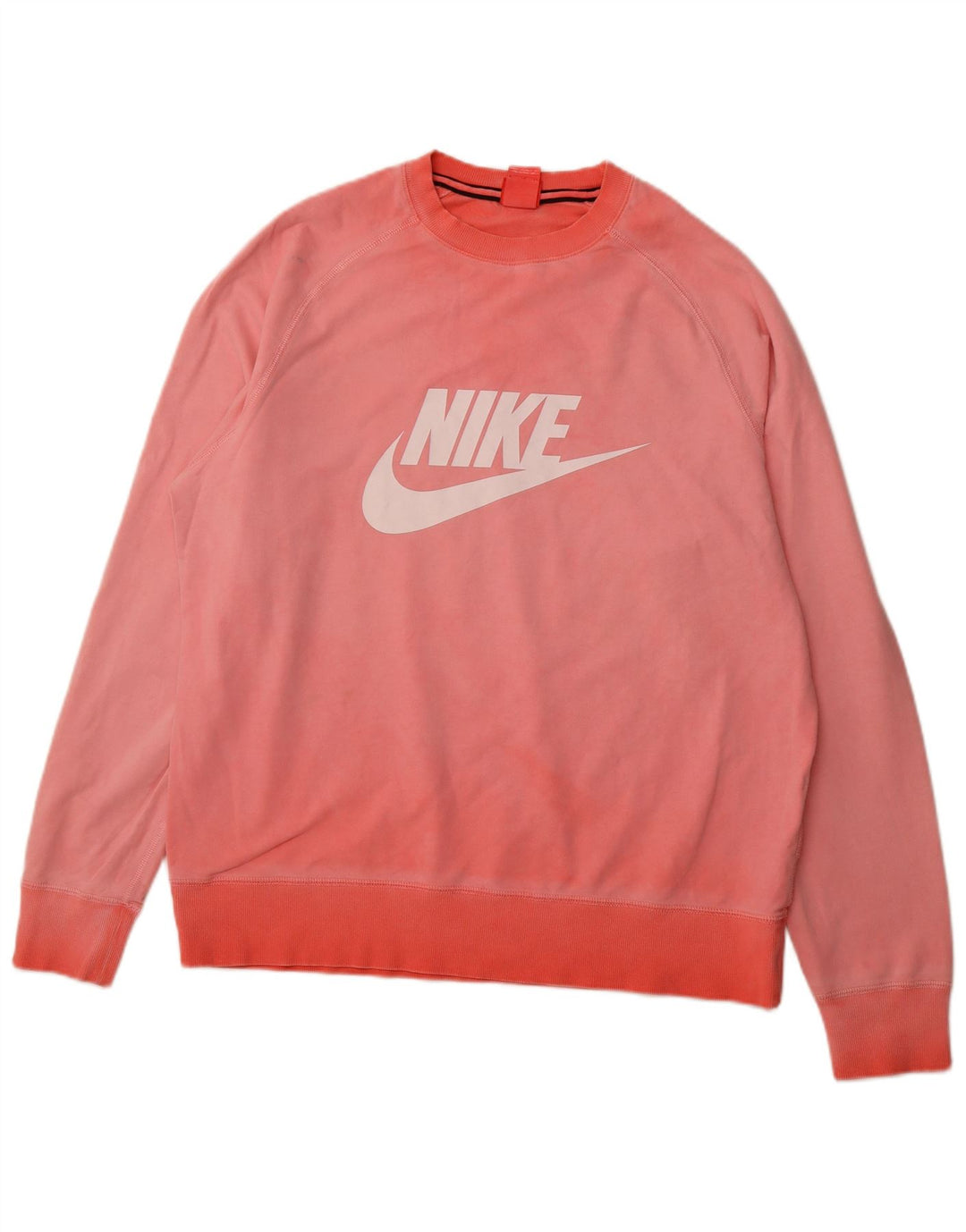 NIKE Mens Graphic Sweatshirt Jumper XL Pink Cotton