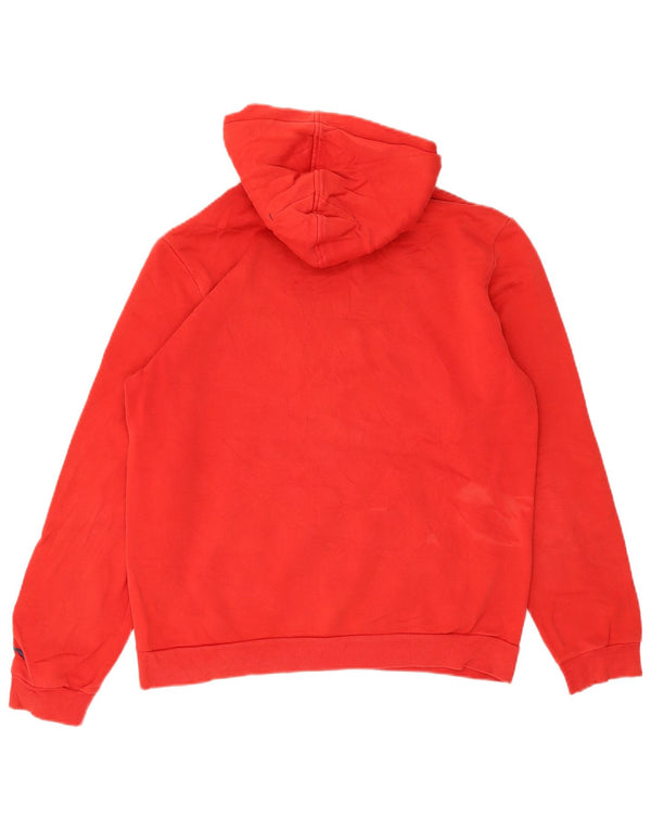 Puma Boys Graphic Hoodie Jumper 15-16 Years 2XL Red Cotton