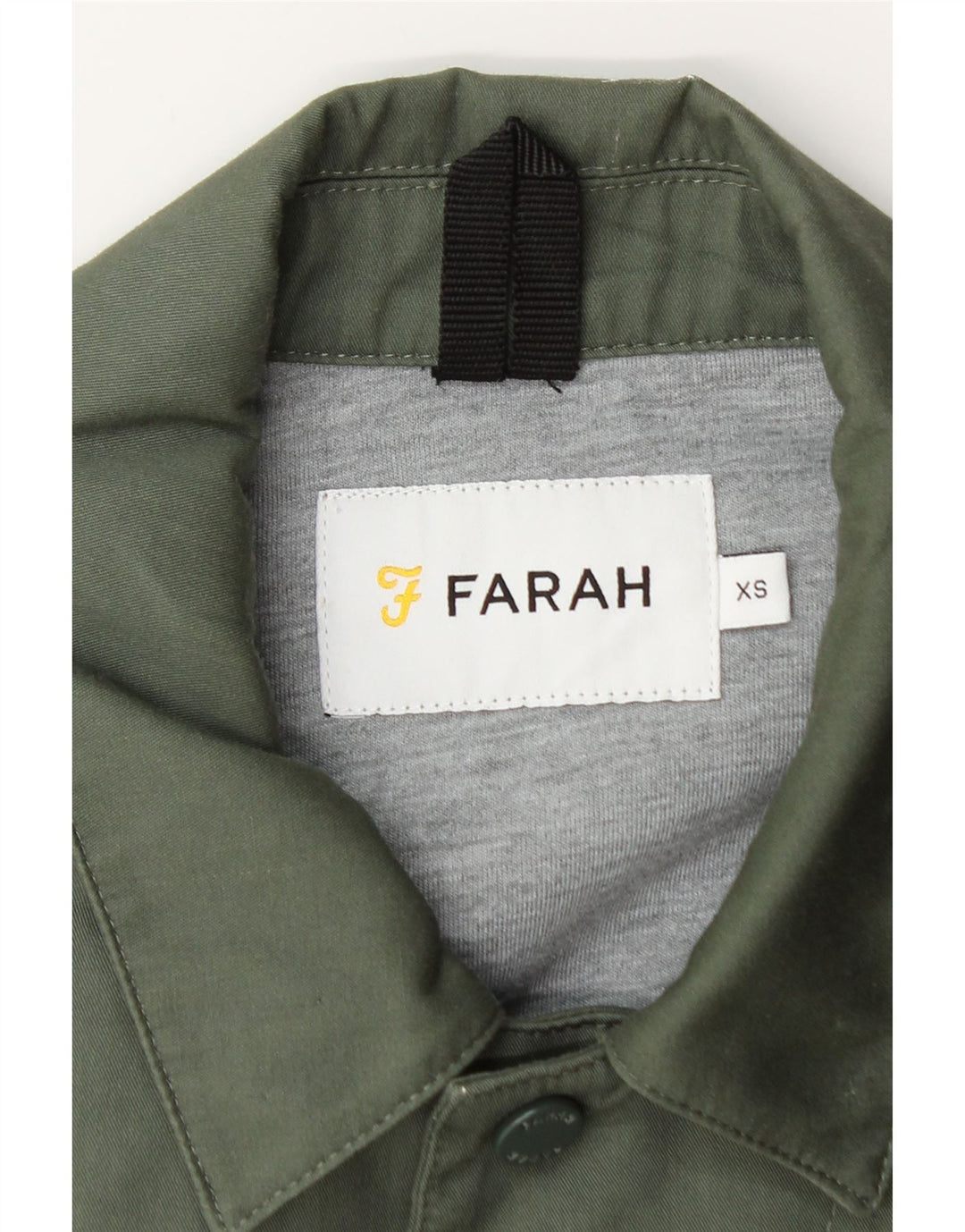 FARAH Mens Bomber Jacket UK 34 XS Green Polyester