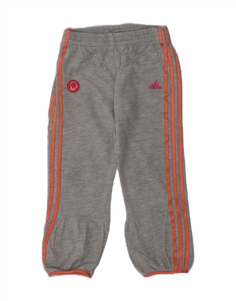 ADIDAS Girls Tracksuit Trousers Joggers 2-3 Years Grey Cotton | Vintage Adidas | Thrift | Second-Hand Adidas | Used Clothing | Messina Hembry 