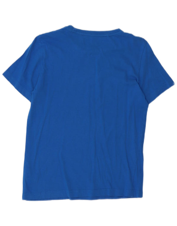 PUMA Boys Graphic T-Shirt Top 13-14 Years Blue Cotton