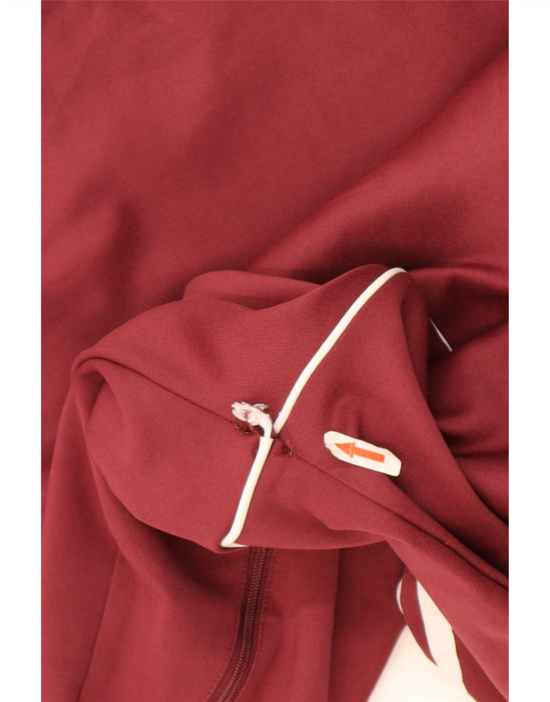 Adidas Mens Tracksuit Top Jacket Small Burgundy