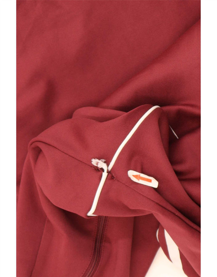 Adidas Mens Tracksuit Top Jacket Small Burgundy
