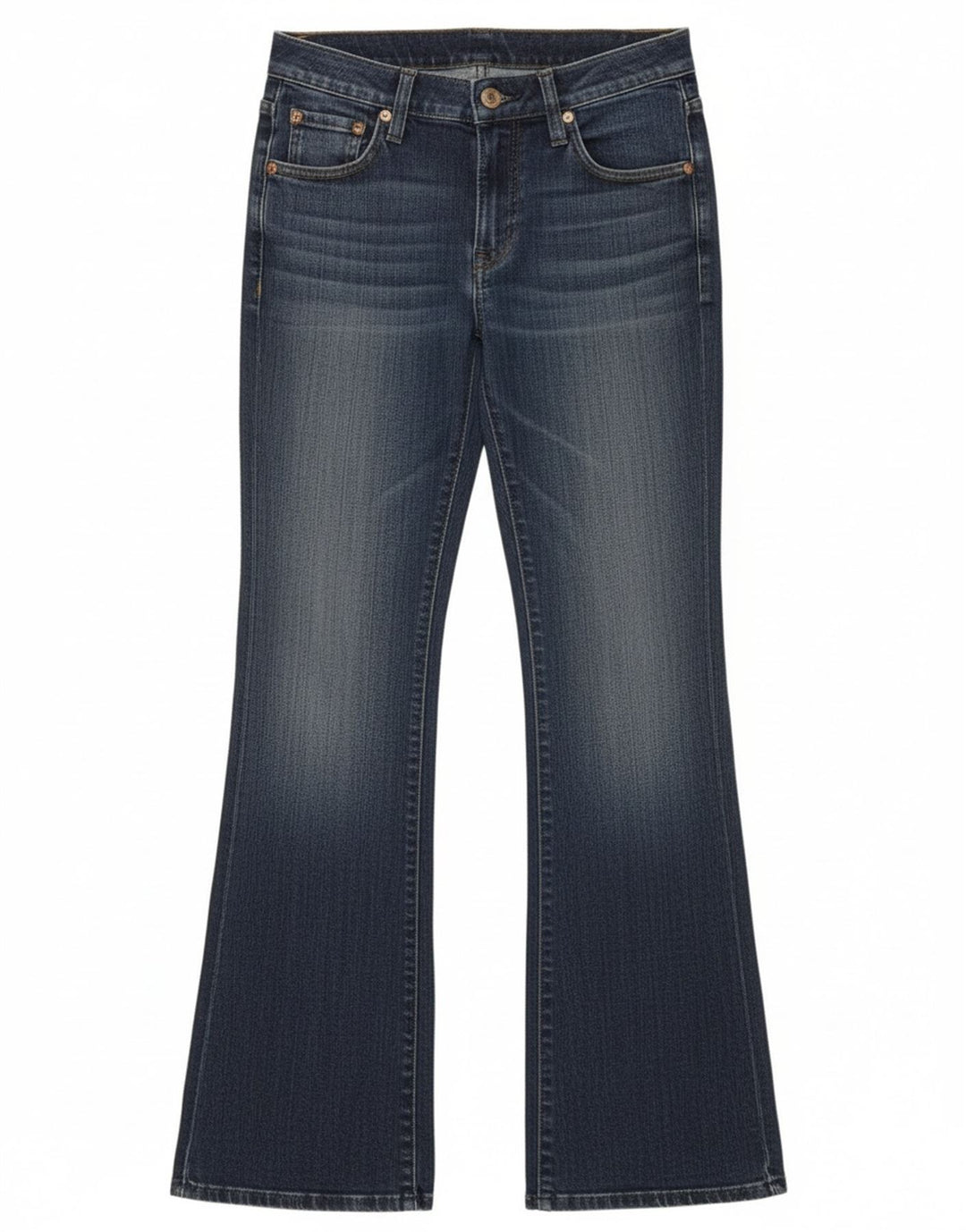 Lee Womens Flared Jeans W26 L33 Blue Cotton