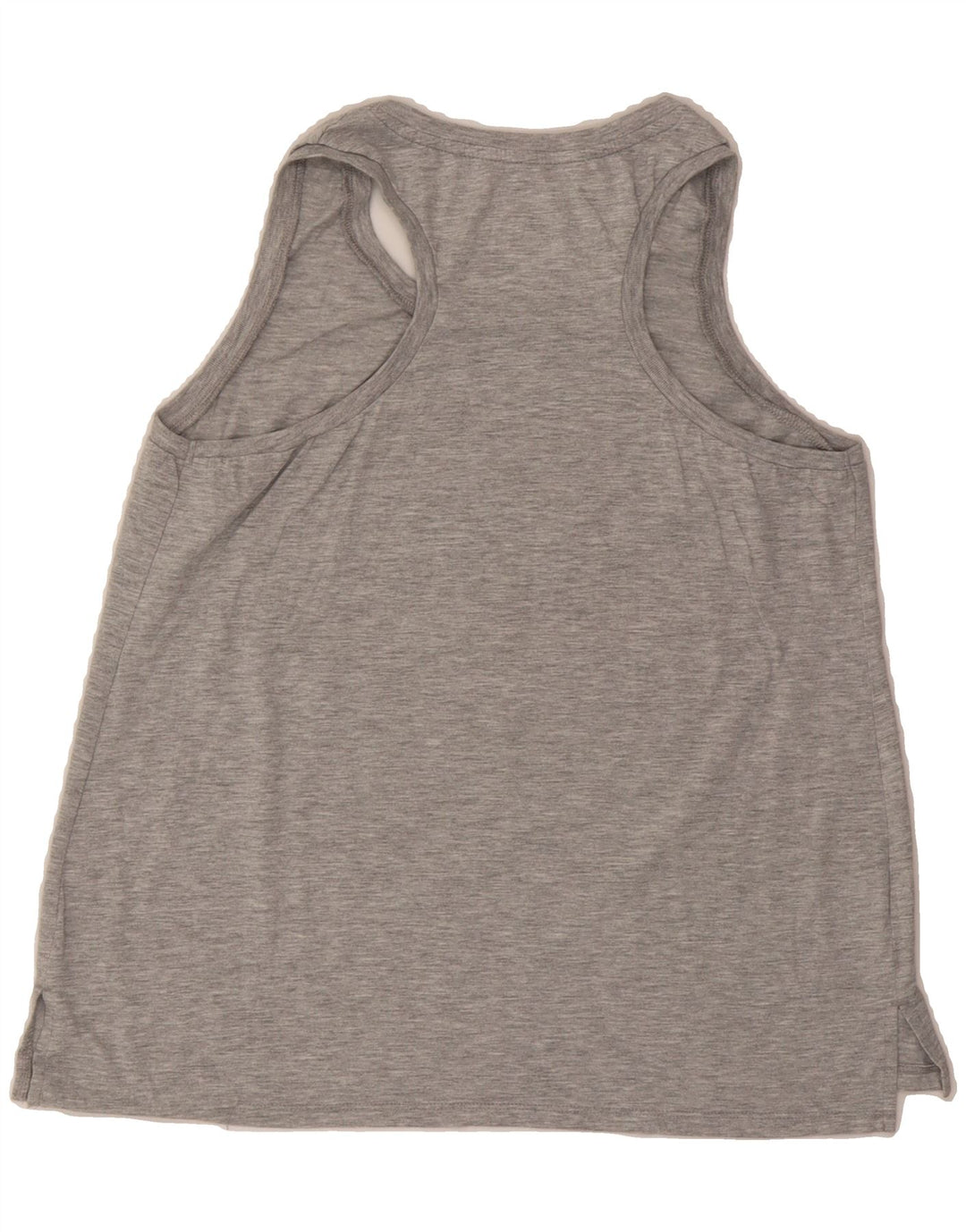 GENUINE MERCHANDISE Womens Graphic Vest Top UK 14 Large Grey Vintage Genuine Merchandise and Second-Hand Genuine Merchandise from Messina Hembry 