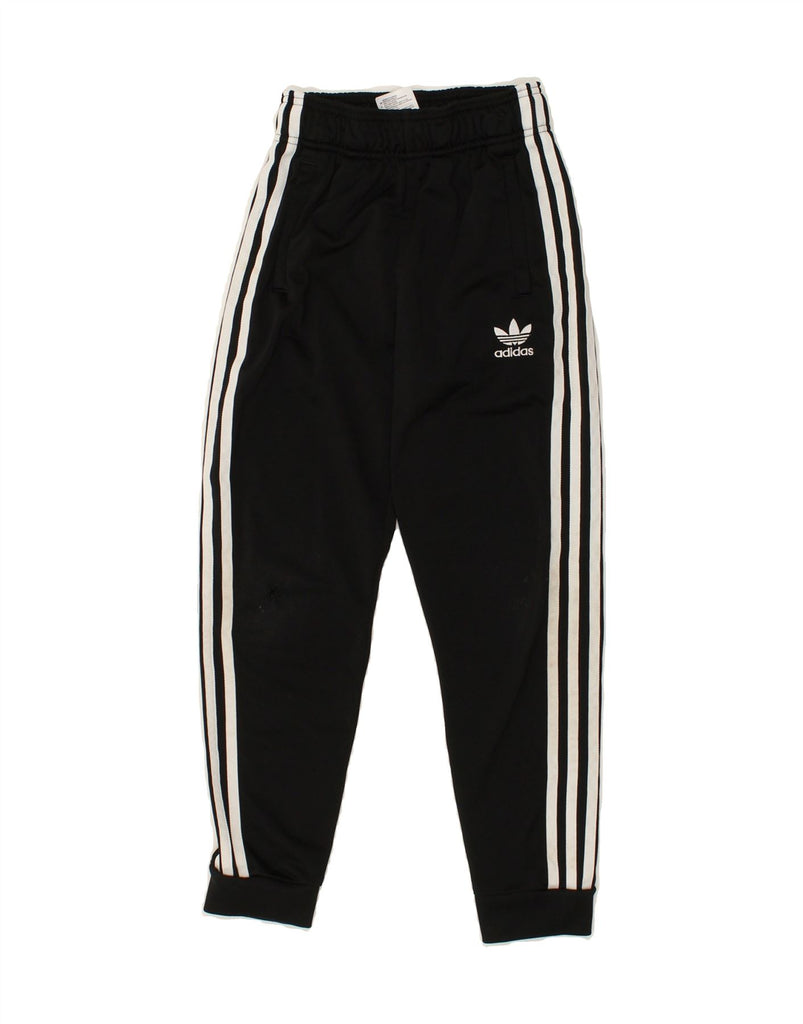 ADIDAS Boys Tracksuit Trousers Joggers 9-10 Years Black Polyester | Vintage Adidas | Thrift | Second-Hand Adidas | Used Clothing | Messina Hembry 