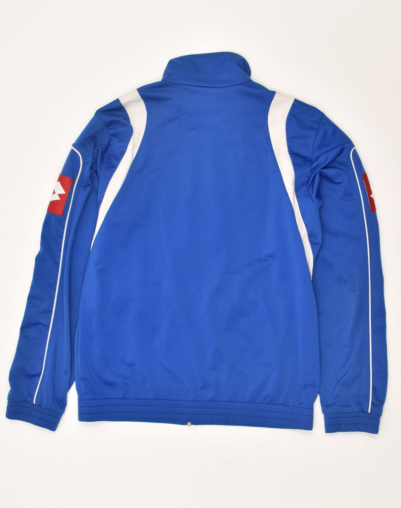 LOTTO Boys Graphic Tracksuit Top Jacket 15-16 Years XL Blue Colourblock | Vintage Lotto | Thrift | Second-Hand Lotto | Used Clothing | Messina Hembry 