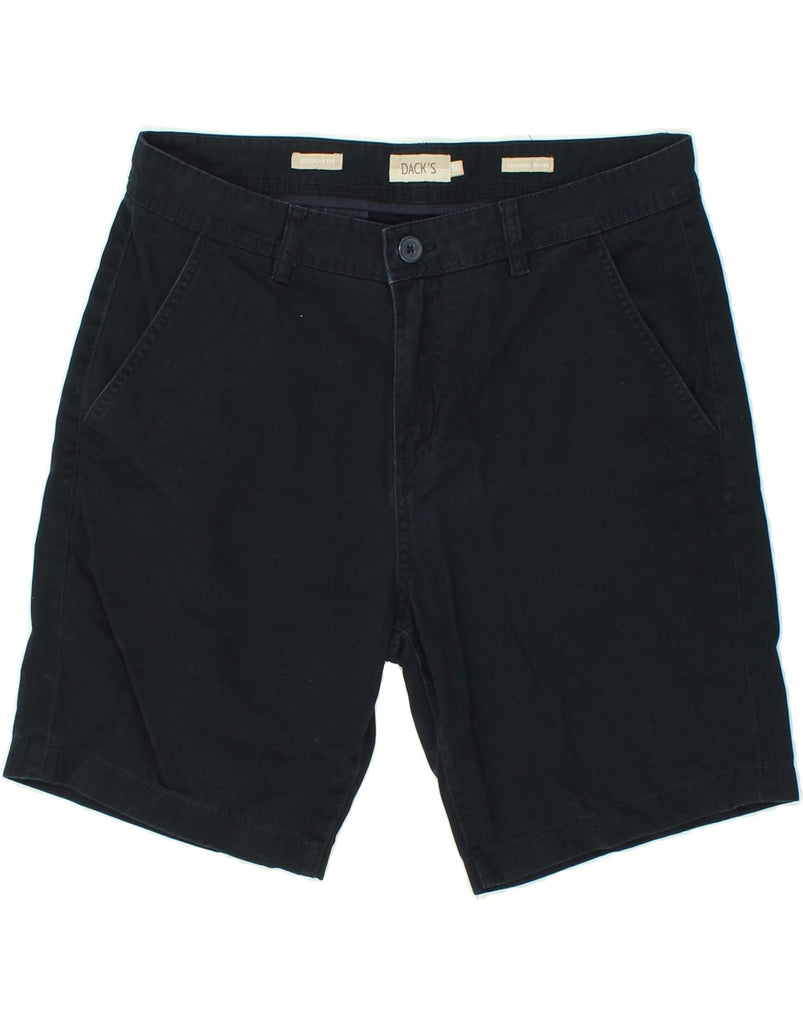 DACK'S Mens Regular Fit Chino Shorts IT 50 Large W32  Navy Blue Cotton Vintage Dack's and Second-Hand Dack's from Messina Hembry 