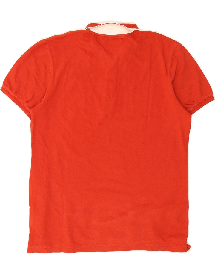 MARLBORO CLASSICS Mens Polo Shirt Medium Red Cotton Vintage Marlboro Classics and Second-Hand Marlboro Classics from Messina Hembry 