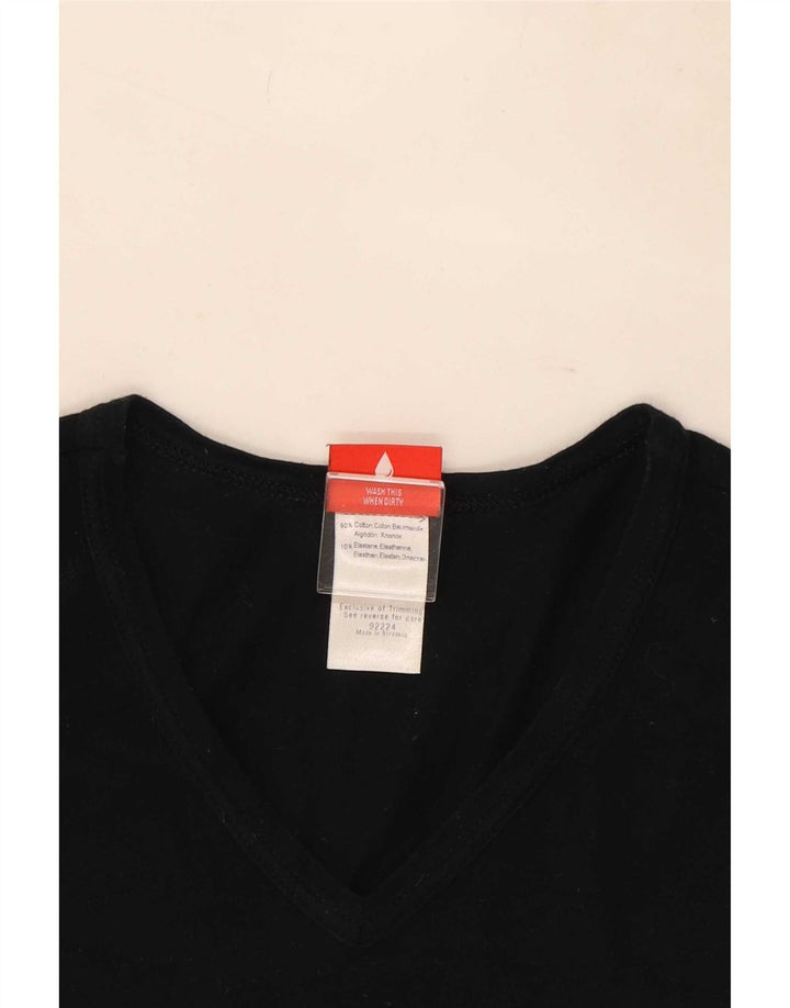 Puma Mens T-Shirt Top Medium Black Cotton