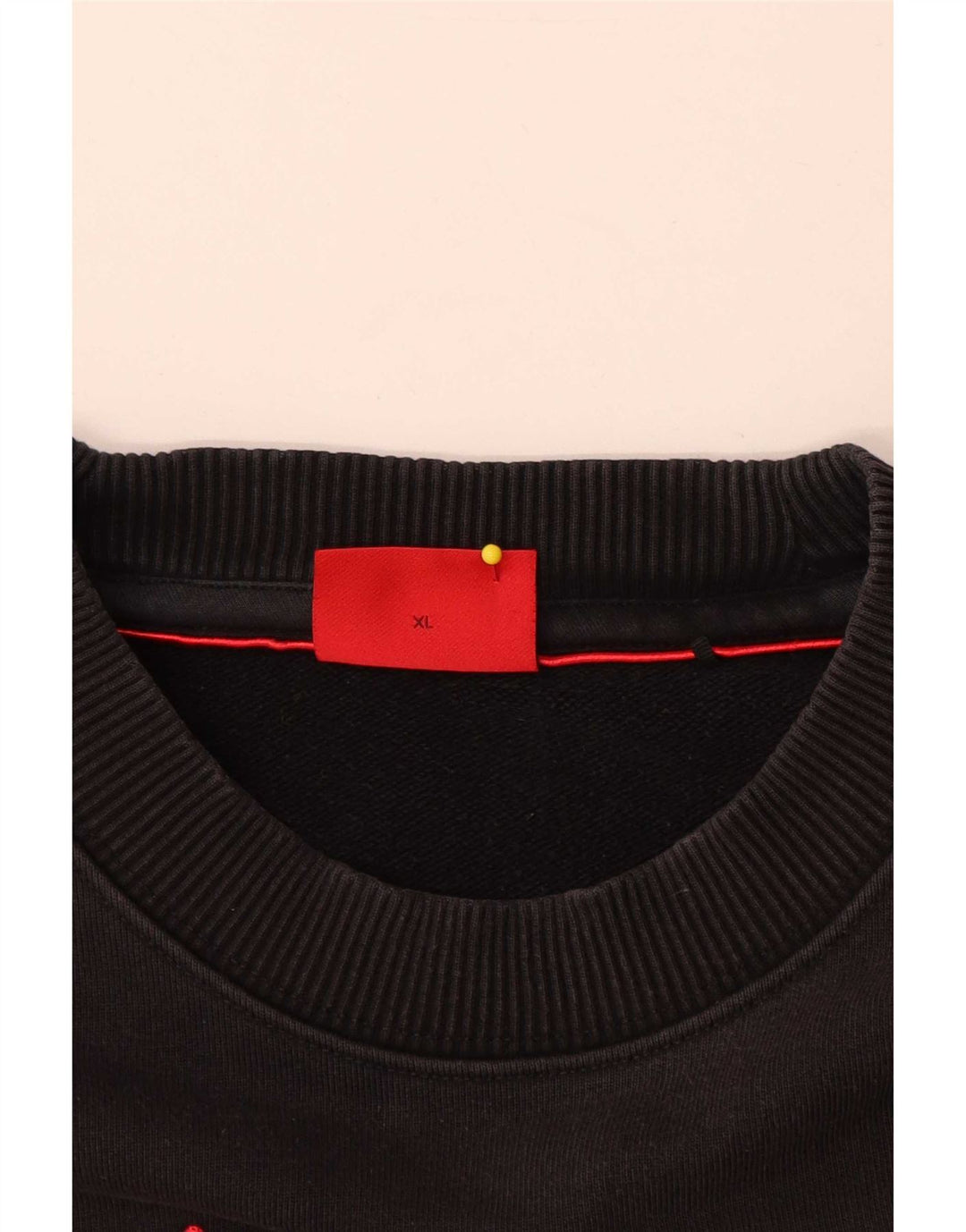 Hugo Boss Mens Graphic Sweatshirt Jumper XL Black Cotton