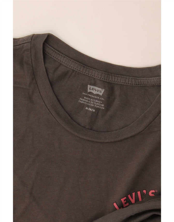Levi's Mens Graphic T-Shirt Top Medium Grey