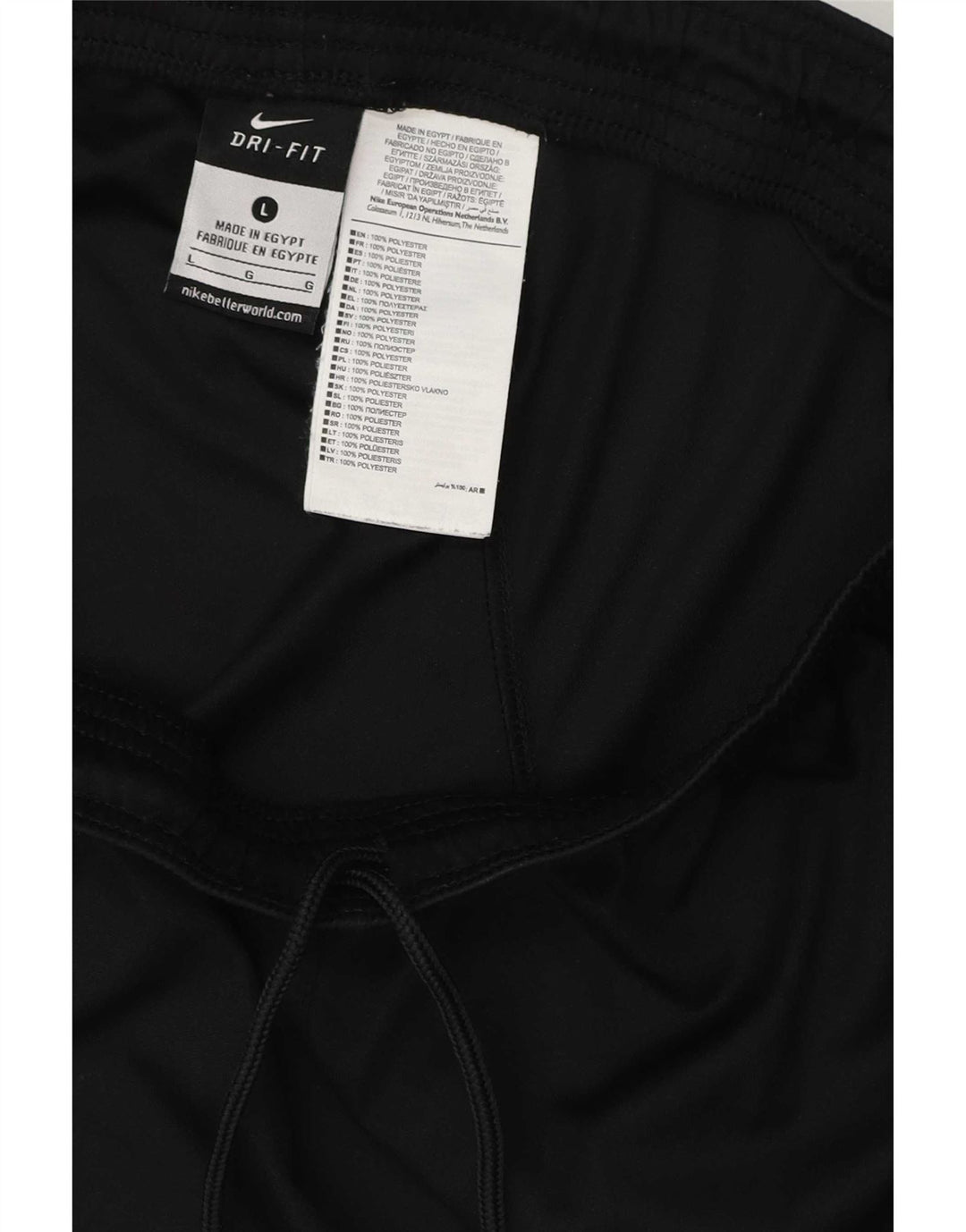 Nike Mens Dri Fit Sport Shorts Large Black Polyester