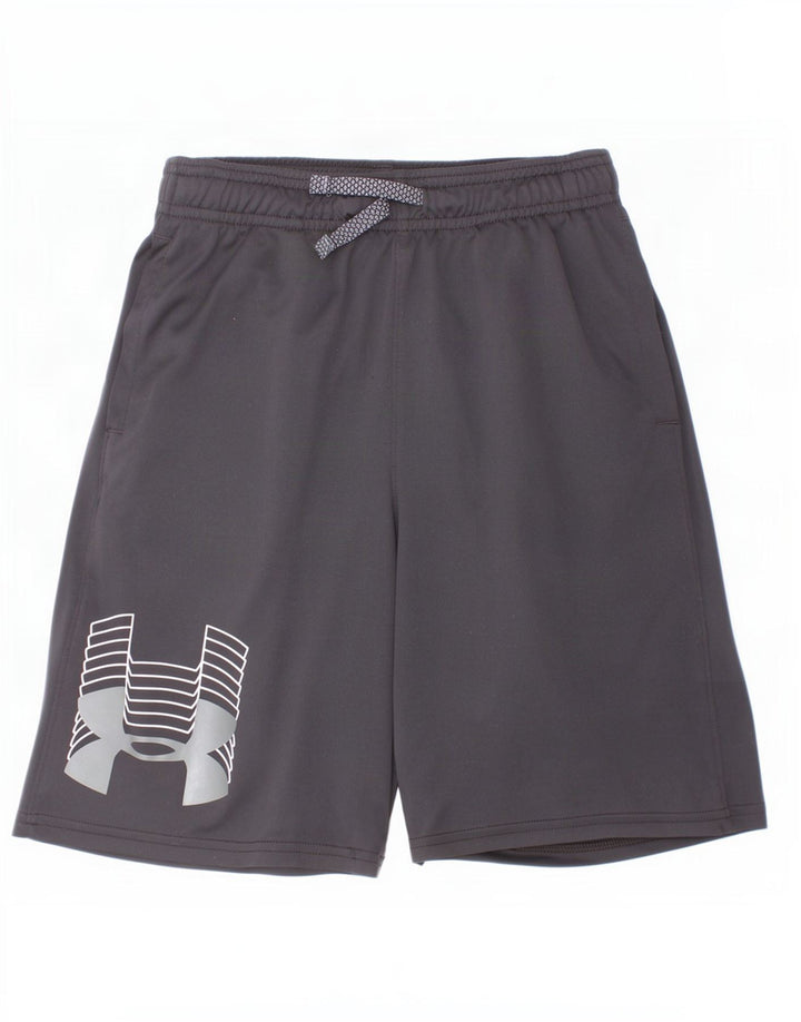 Under Armour Boys Graphic Sport Shorts 9-10 Years Medium Black Polyester