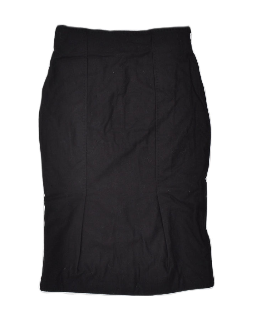 VINTAGE Womens Pencil Skirt IT 40 Small W28  Black New Wool | Vintage | Thrift | Second-Hand | Used Clothing | Messina Hembry 