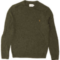 FARAH Mens Crew Neck Jumper Sweater Small Green Lambswool