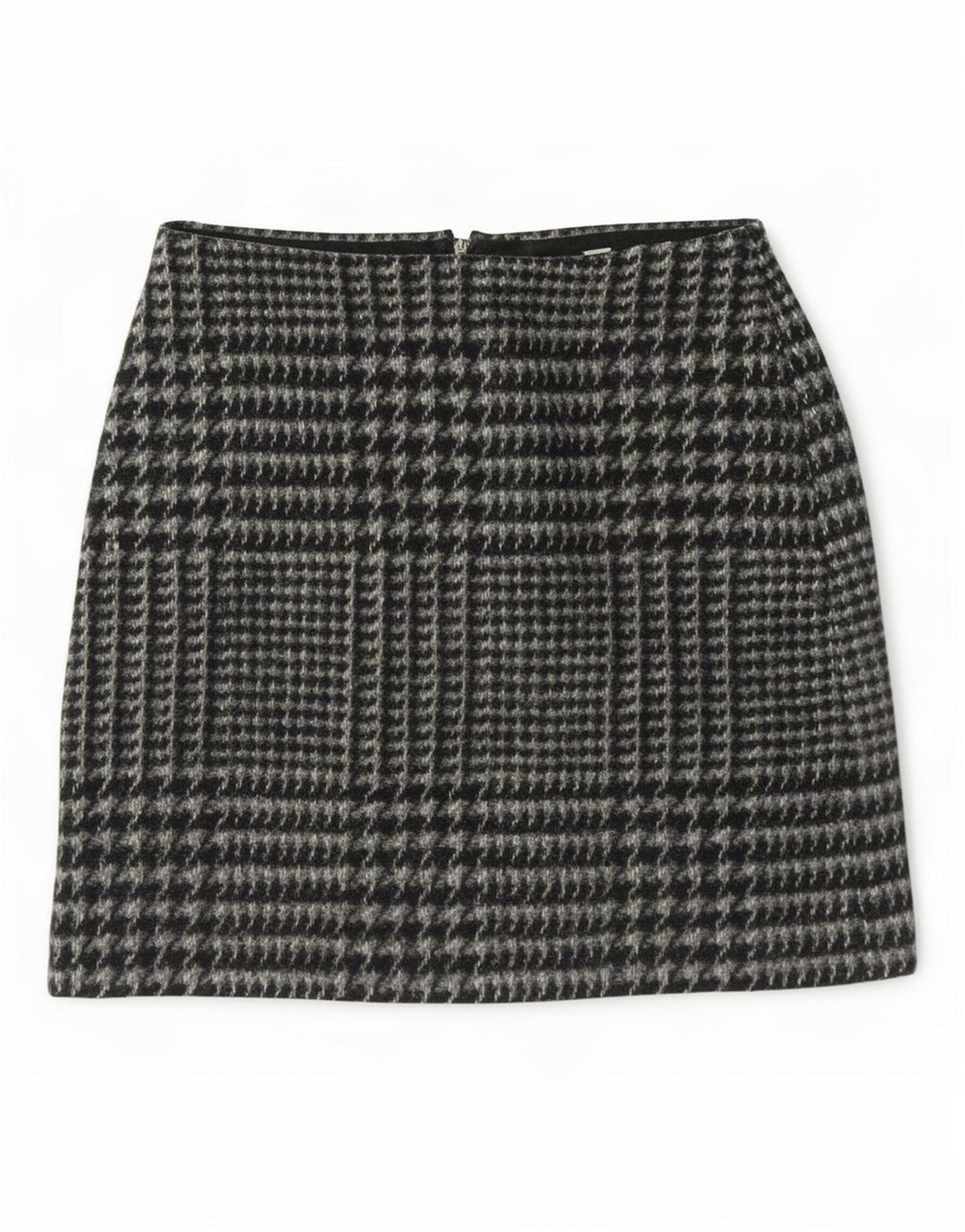 Jack Wills Womens Mini Skirt UK 8 Small W28 Grey Houndstooth Polyester
