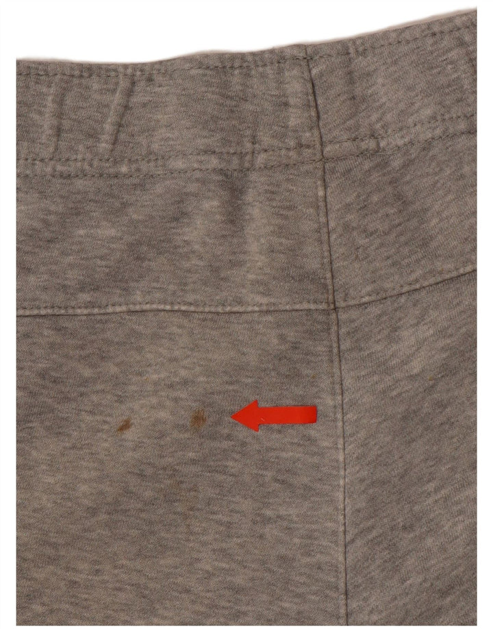 NIKE Mens Tracksuit Trousers Joggers Large Grey Colourblock Cotton