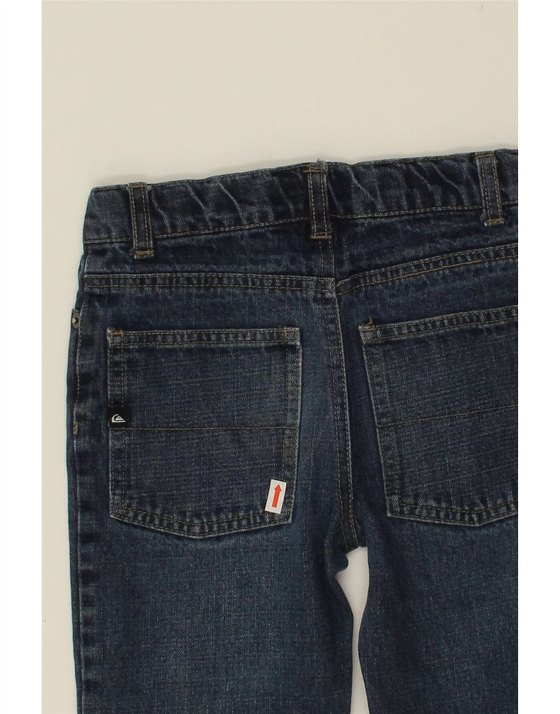 QUIKSILVER Boys Straight Jeans 6-7 Years W22 L21 Navy Blue Cotton Vintage Quiksilver and Second-Hand Quiksilver from Messina Hembry 