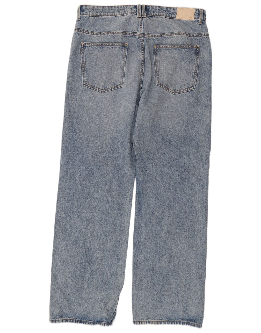 Zara Mens Straight Jeans EU 44 Large W34 L32 Blue Cotton