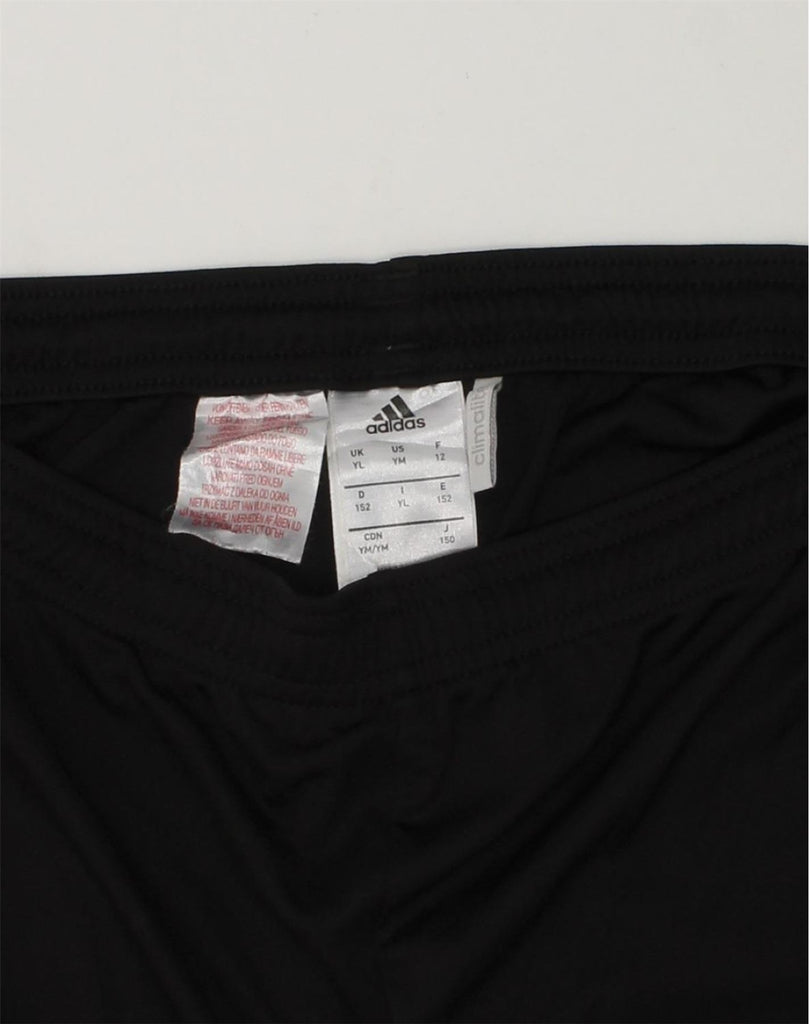 ADIDAS Boys Sport Shorts 11-12 Years Black Polyester | Vintage Adidas | Thrift | Second-Hand Adidas | Used Clothing | Messina Hembry 