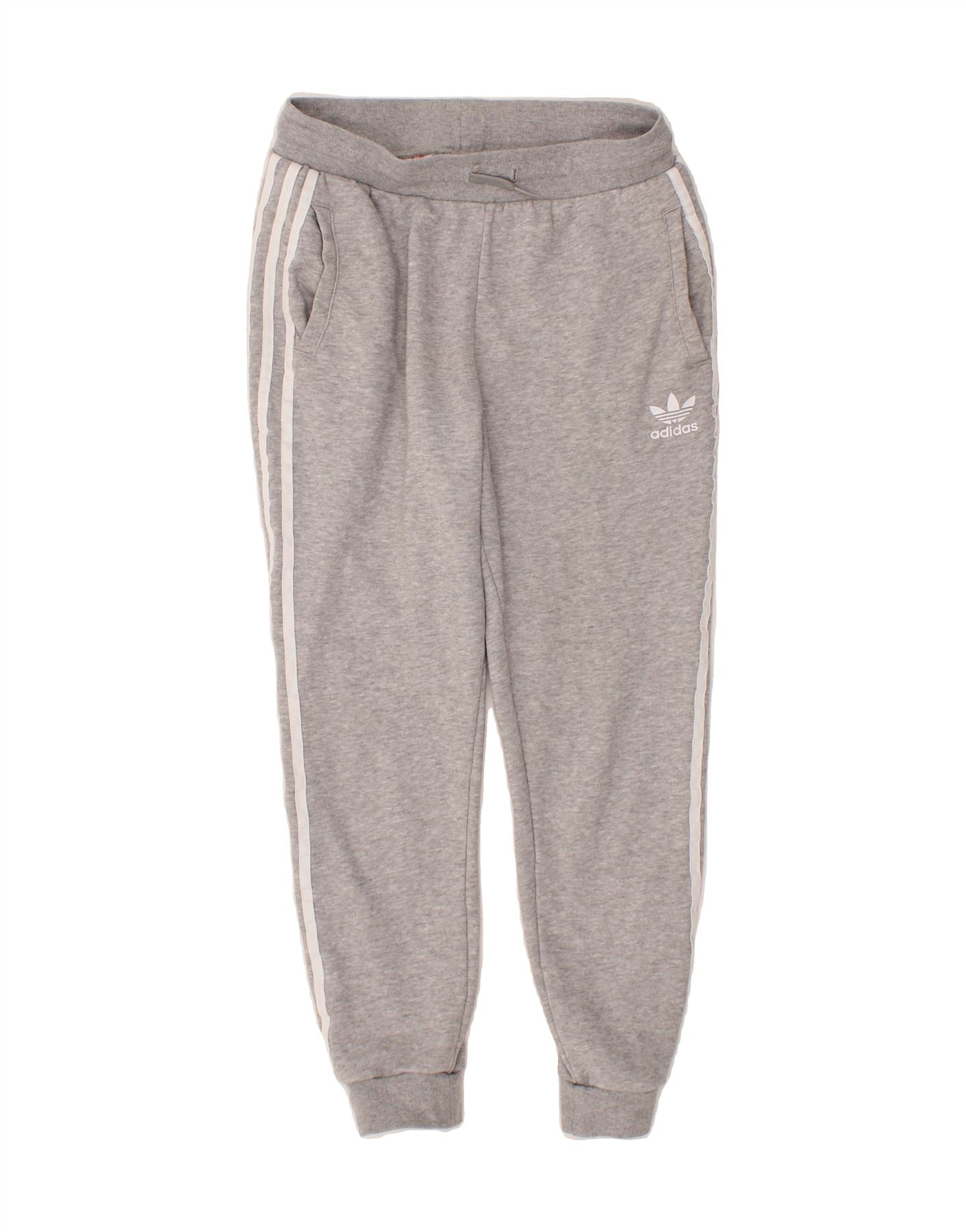 Girls fashion grey adidas joggers