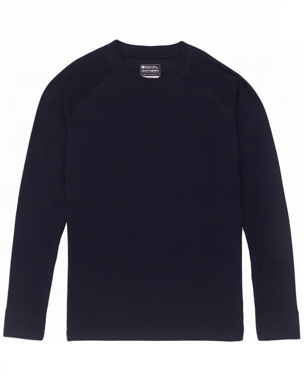 Mountain Warehouse Womens Top Long Sleeve UK 12 Medium Navy Blue Polyester