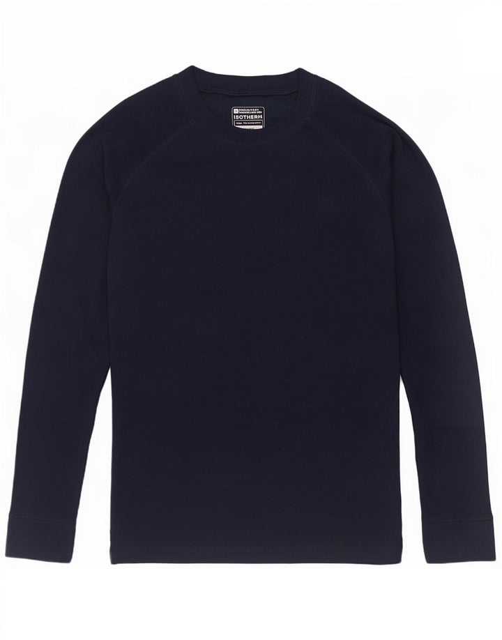 Mountain Warehouse Womens Top Long Sleeve UK 12 Medium Navy Blue Polyester