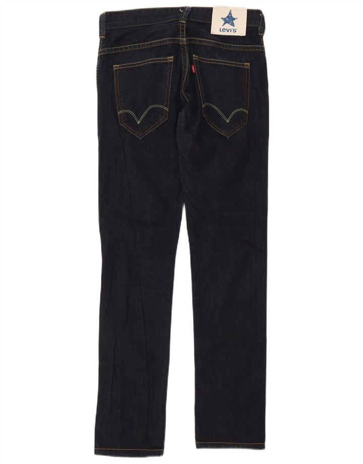 Levi's Womens Skinny Jeans W30 L34 Navy Blue Cotton