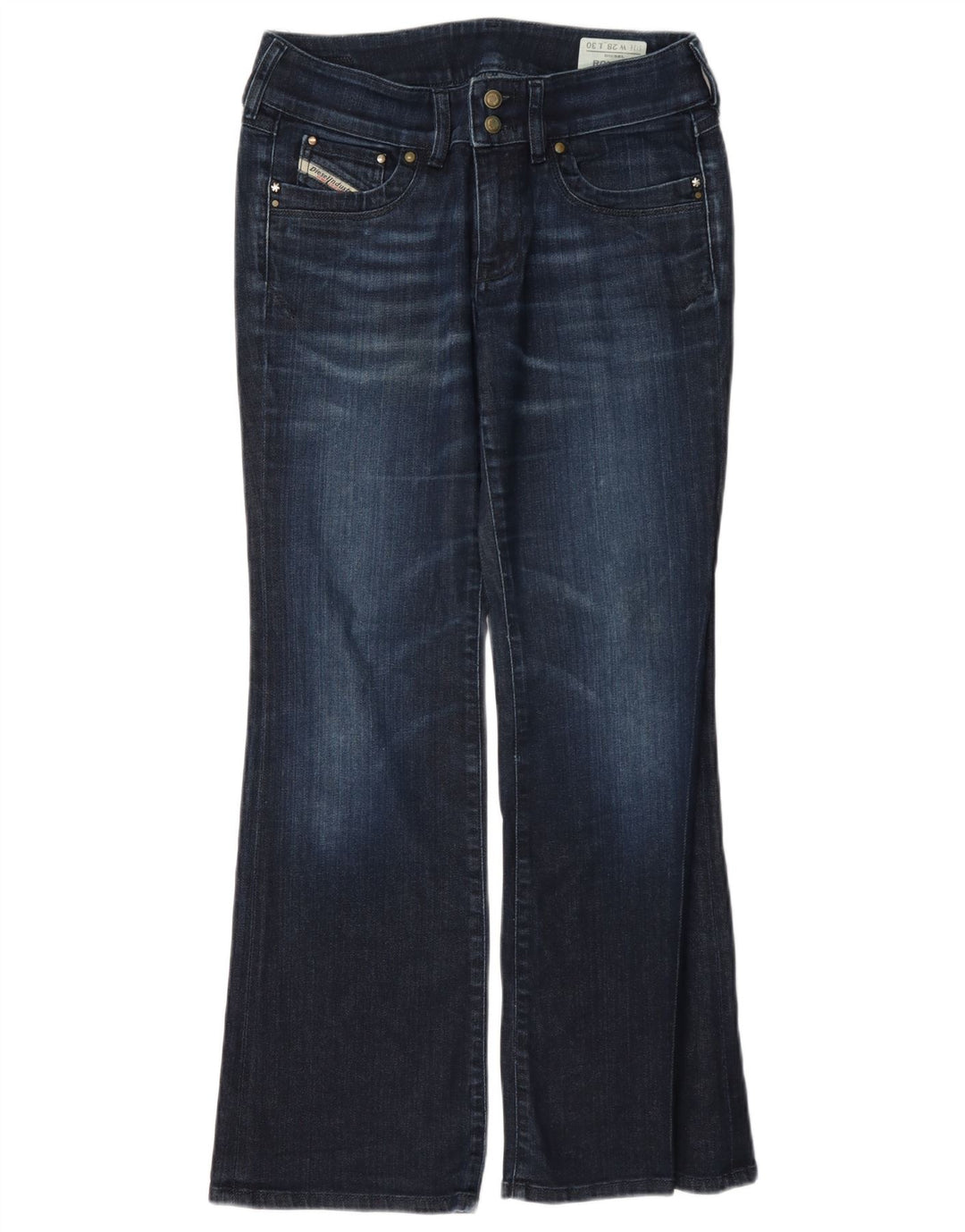 Diesel Womens Ronhar Bootcut Jeans W28 L30 Navy Blue Cotton