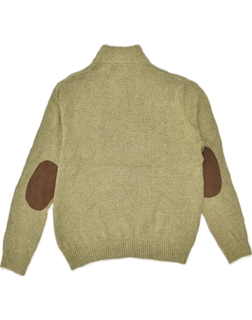 CHAPS Mens Button Neck Jumper Sweater XL Khaki Cotton | Vintage Chaps | Thrift | Second-Hand Chaps | Used Clothing | Messina Hembry 