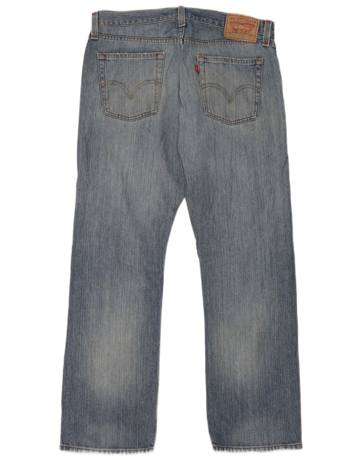 Levi's Mens 514 Distressed Slim Straight Jeans W33 L30 Blue Cotton