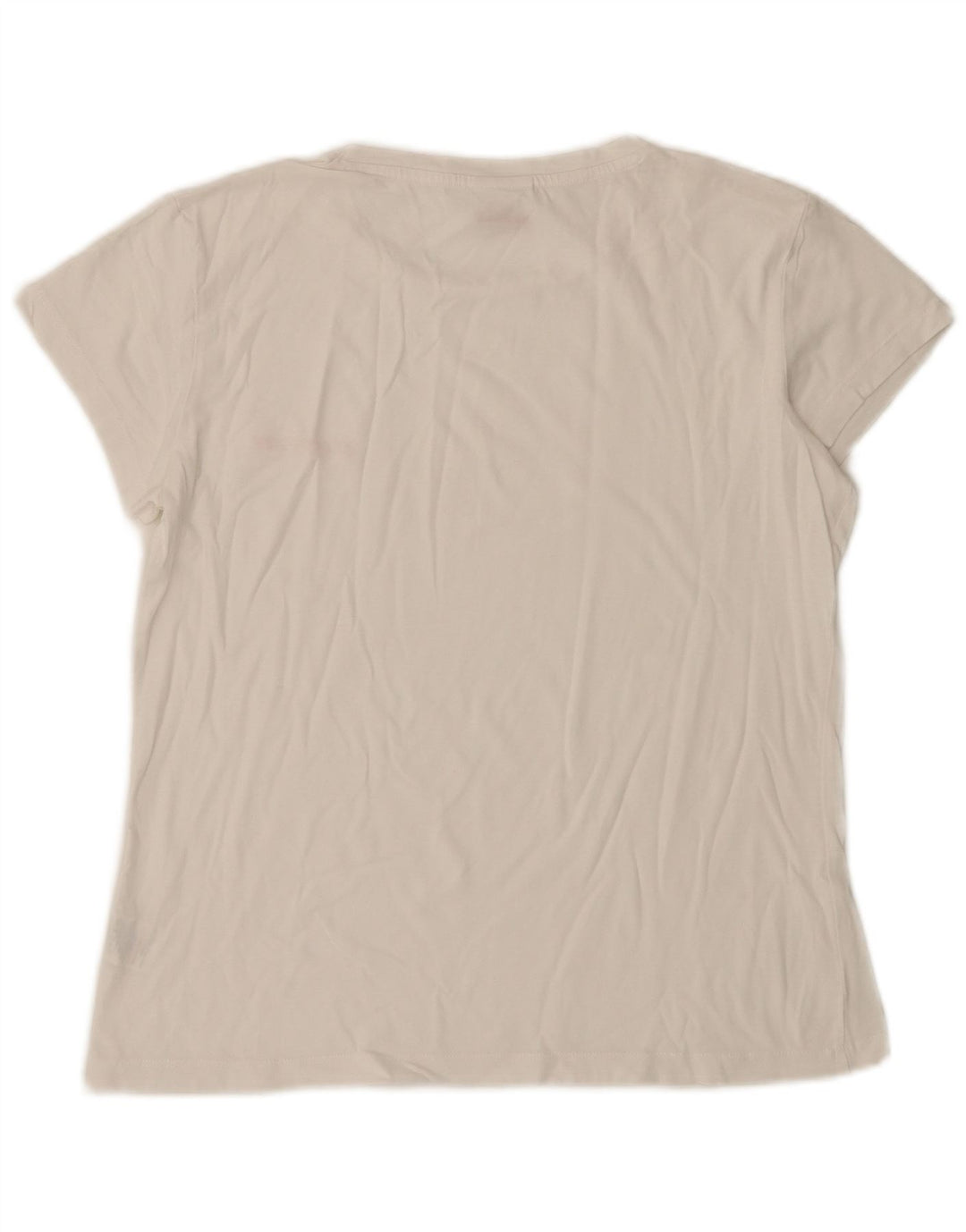 LOTTO Womens T-Shirt Top UK 10 Small White Cotton