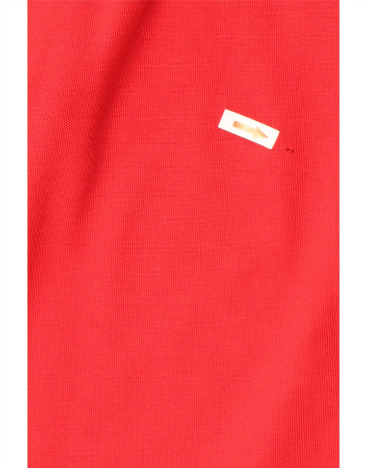 Tommy Hilfiger Mens Polo Shirt Large Red Cotton
