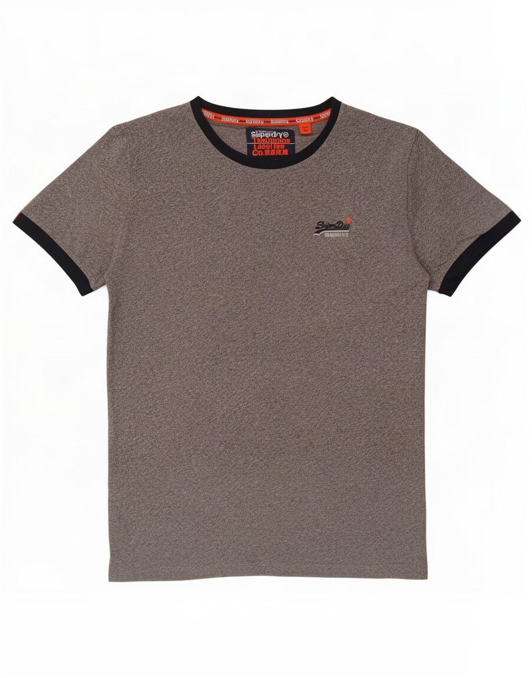 Superdry Mens T-Shirt Top Large Grey Cotton