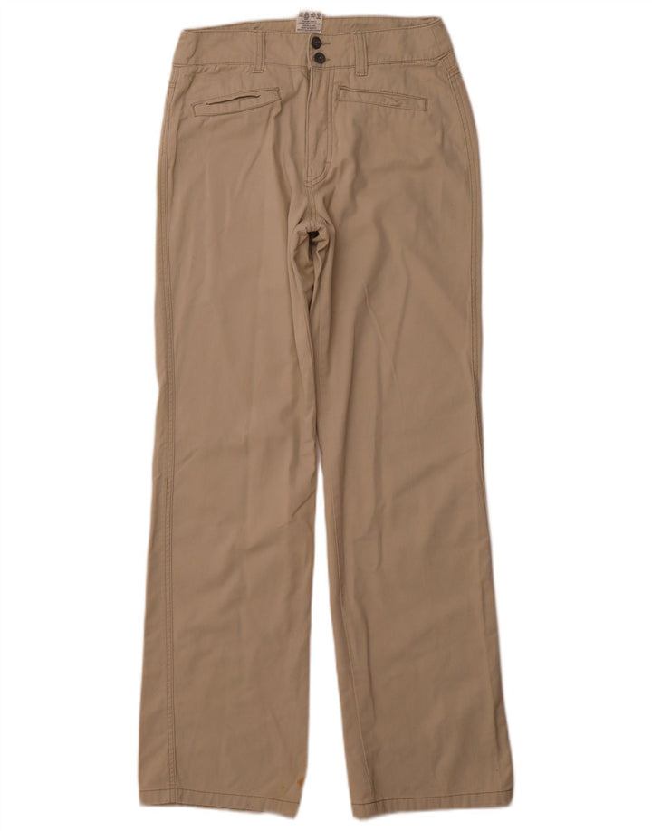 CALVIN KLEIN Womens Straight Casual Trousers W28 L32 Beige Cotton