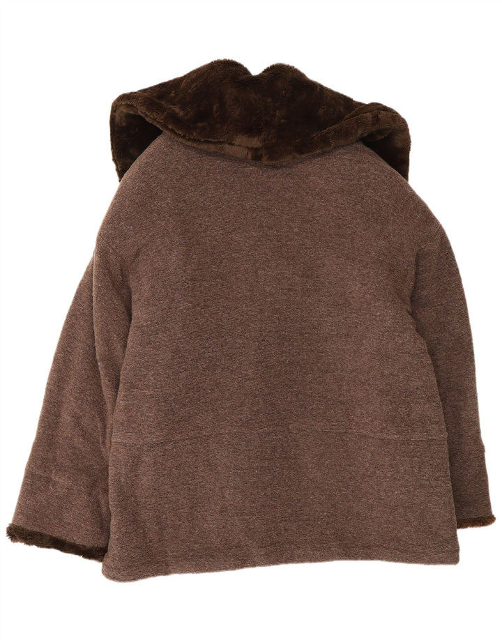 Vintage Womens Overcoat UK 14 Medium Brown Wool