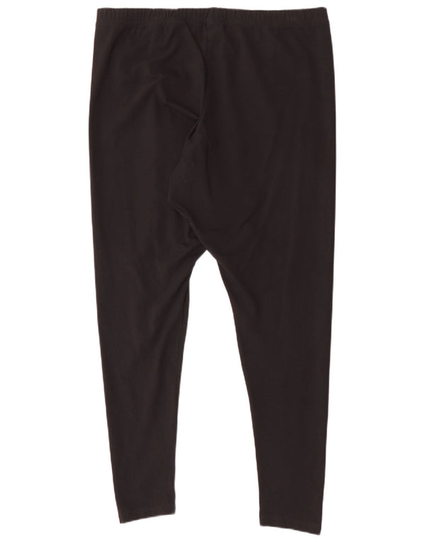 Adidas Womens Leggings UK 28/30 3XL Black Cotton